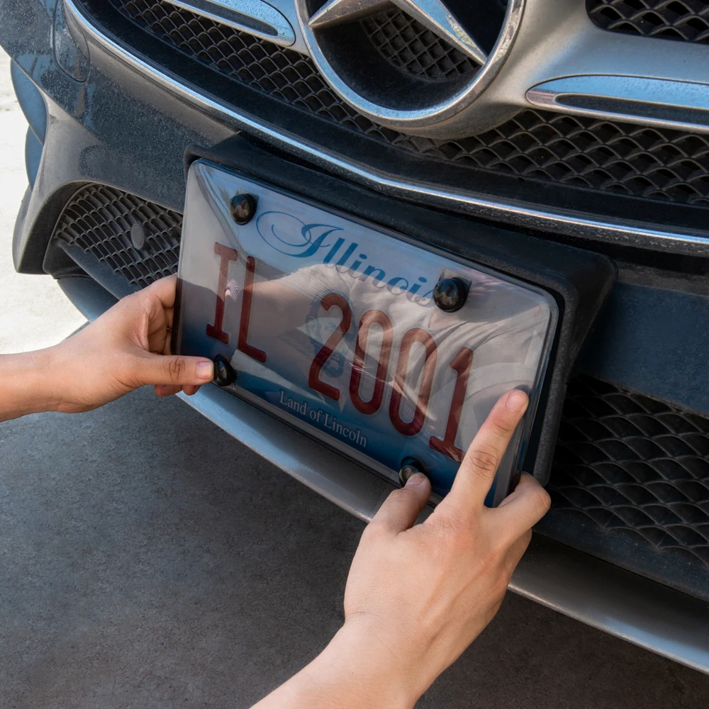 
USA size plastic transparent license plate cover for car 