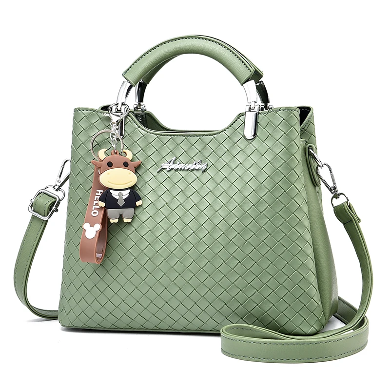 

Atmosphere Middle-aged Mother Bag Simple Fashion Portable Cross-body Bag Fashion Woman Chain Cross Body Bag 2022 Summer New PU