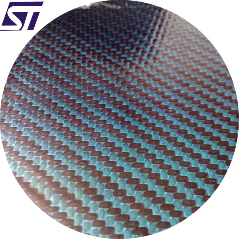 
High-performance Carbon and Red Aramid Hybrid Fabric Prepreg 