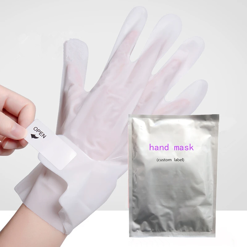 

Personal Beauty Care Hot Products Costom Organic Skincare Hand Spa Peel Off Mask Whitening Moisturizing Hand Mask Gloves, White