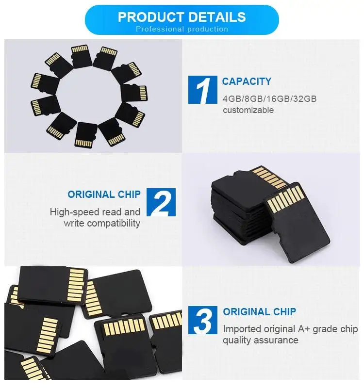Wholesale High Speed TF Card 128GB16GB 32GB C10 Memory Card Custom Full Capacity Micro Small Card Storage for Kingston - ANKUX.COM