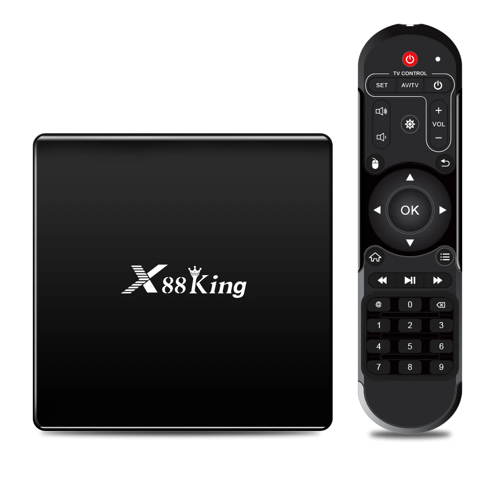 

Smart Android 9.0 TV Box Black X88King 4G+128G Amlogic S922X Dual WiFi