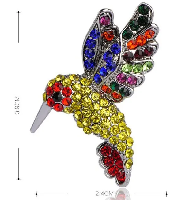 

Gold Animal hummingbird Brooch, As picture