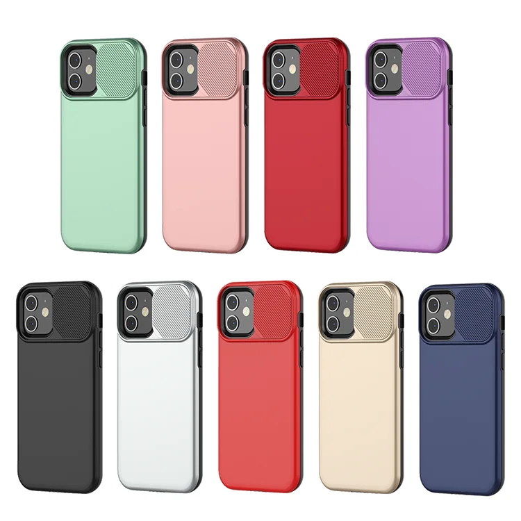

slide window case for iphone Shockproof slide camera Phone Case For iPhone 12