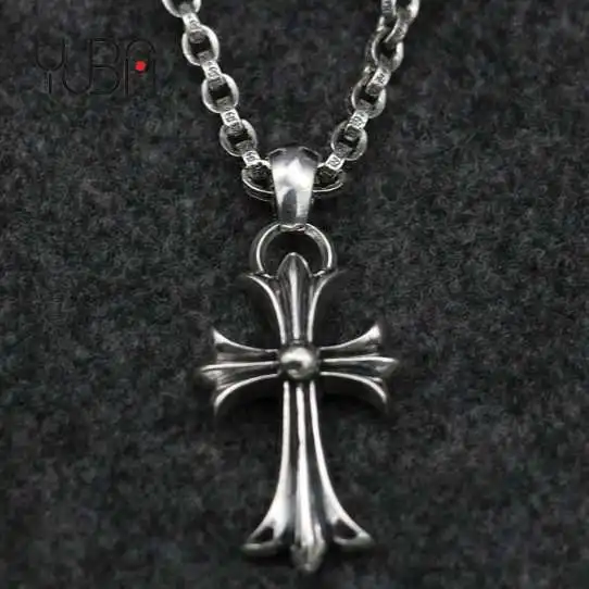 

Jewelry accessories of Japan and South Korea Quan Zhilong Necklace Sterling Silver 925 Cross Pendant