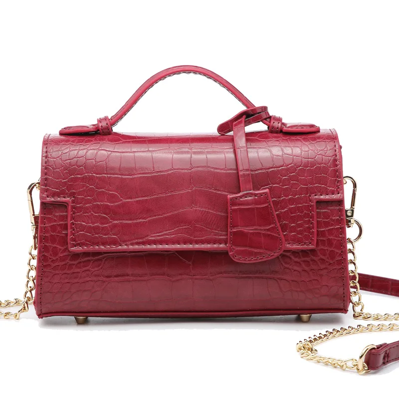 

2019 New Fashion PU Leather Shoulder Bag Crocodile Pattern Crossbody Bag Luxury Lady Handbags