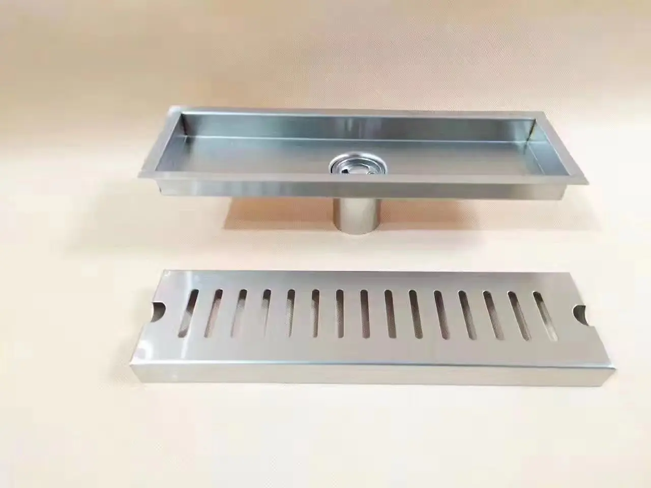 Channel Floor Trap Linear Shower Funnel Drain Sus304 Bathroom Shower
