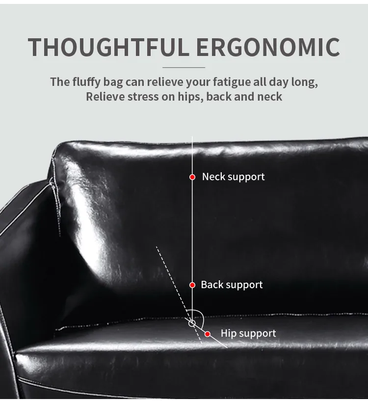 Pengpai Metal Feet Foshan Modern Furniture Pure Leather Sofa Set