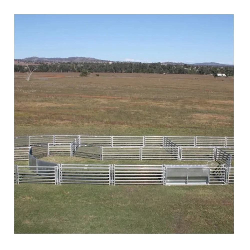 

cheap wrought iron used horse fence panels/galvanized cattle fence /field fence