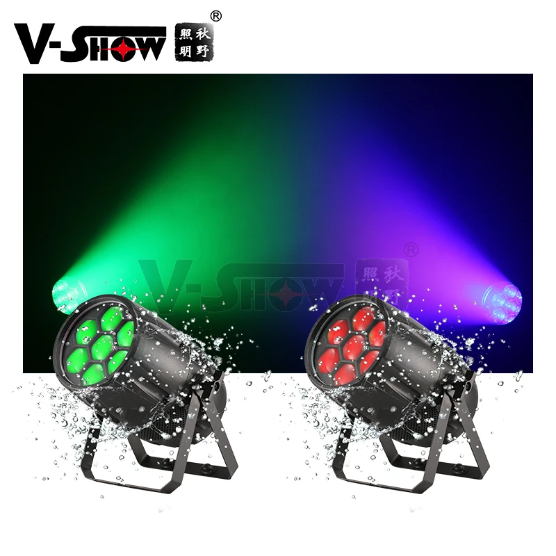 

Waterproof IP65 7*40W Zoom Outdoor RGBW 4in1 LED Par Light DMX LED Par Light for DJ Disco Stage Par Lighting