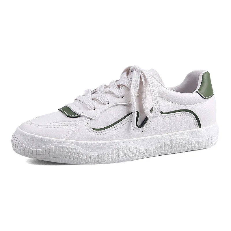 

sh11491a Female PU footwear shoes lace up sport shoes sneakers for women 2022