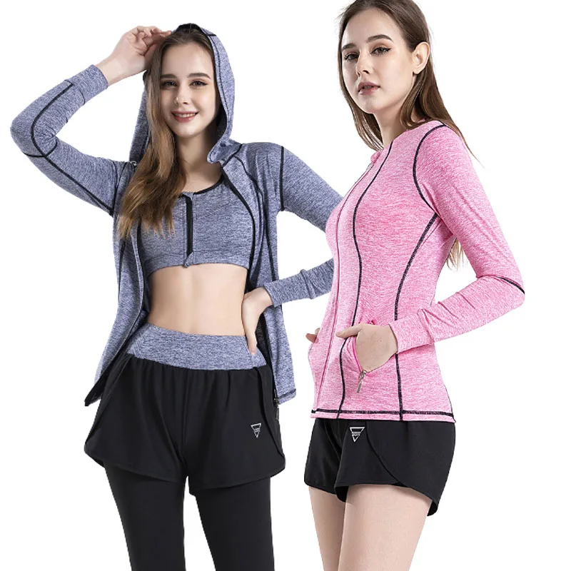 

Wholesale 3XL home sports 5 piece yoga clothing ladies active wear plus size workout gym wear set women fitness, 10 colors