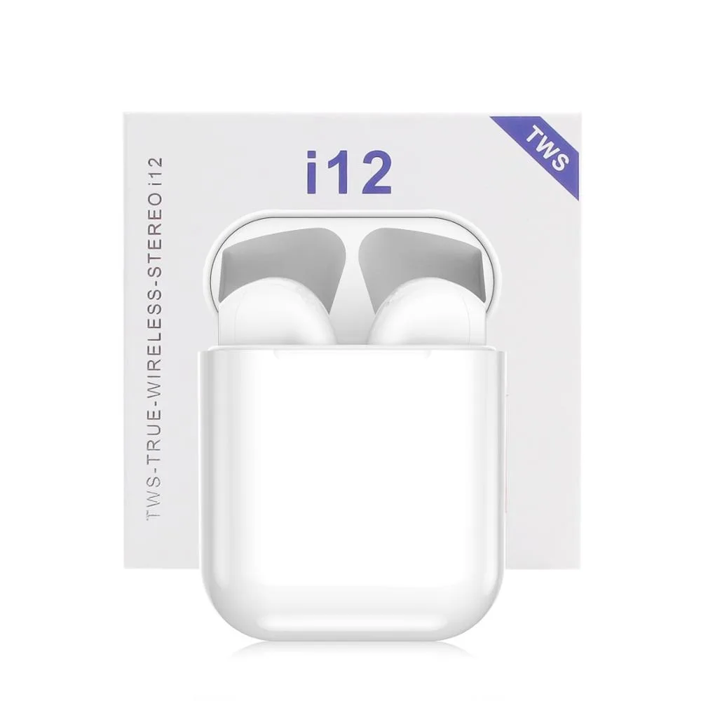 

I12tws Promotion BT 5.0 Ear Buds Earphones Wireless Earbuds I12 Tws, White or custom color