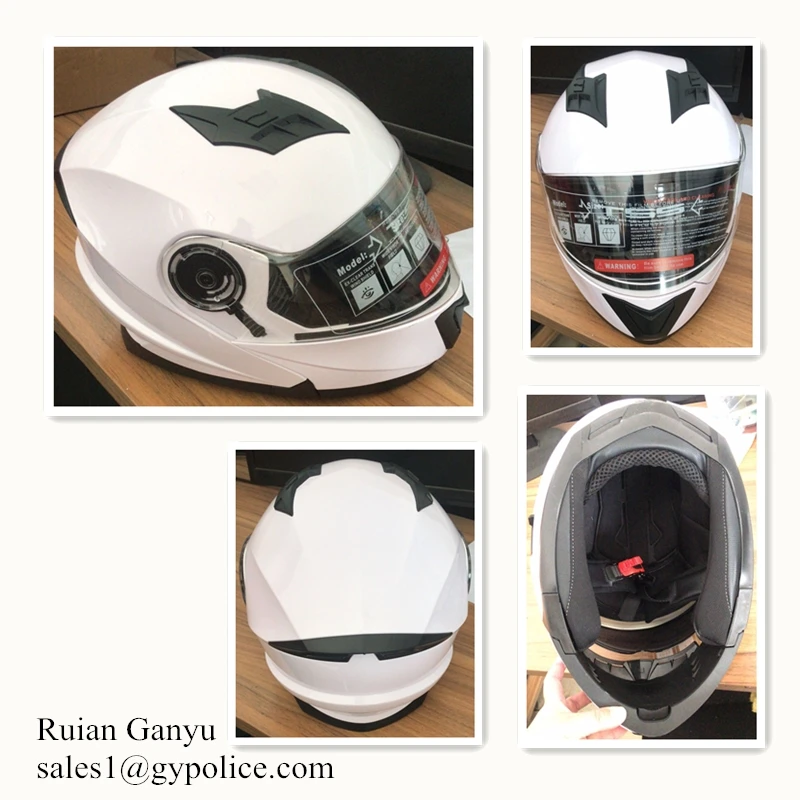 White Traffic Police Motorcycle Helmet 