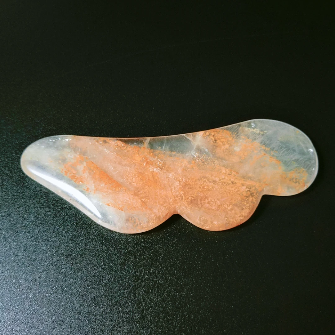 

2021 best selling new arrival citrine wing guasha pieces massage tools
