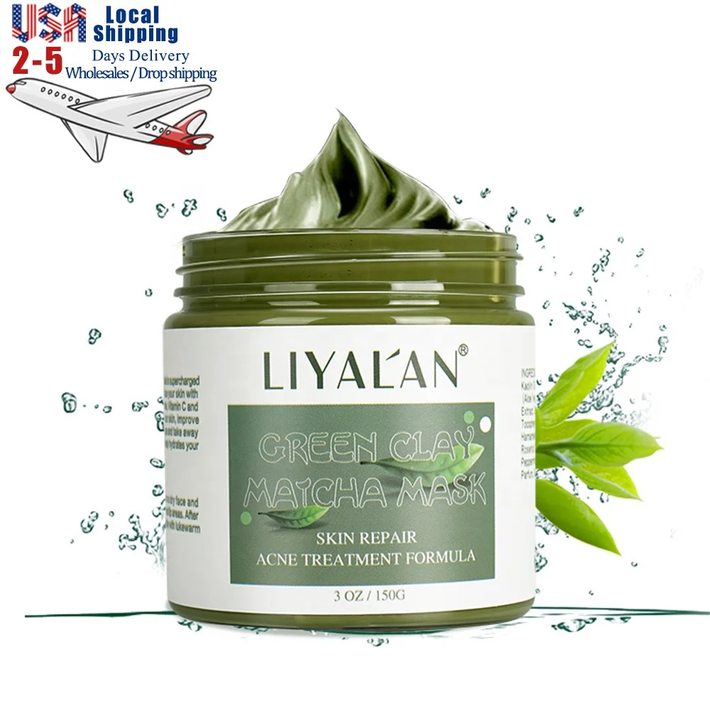 

Wholesales Custom Natural Kaolin Mud Hydrating Detoxifying Facial Green Tea Clay Matcha Mask