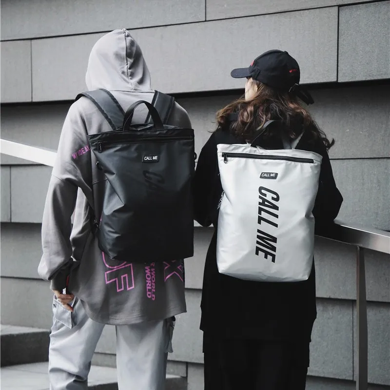 

New 2021 Korean fashion trend designer backpack, Black,white,gray