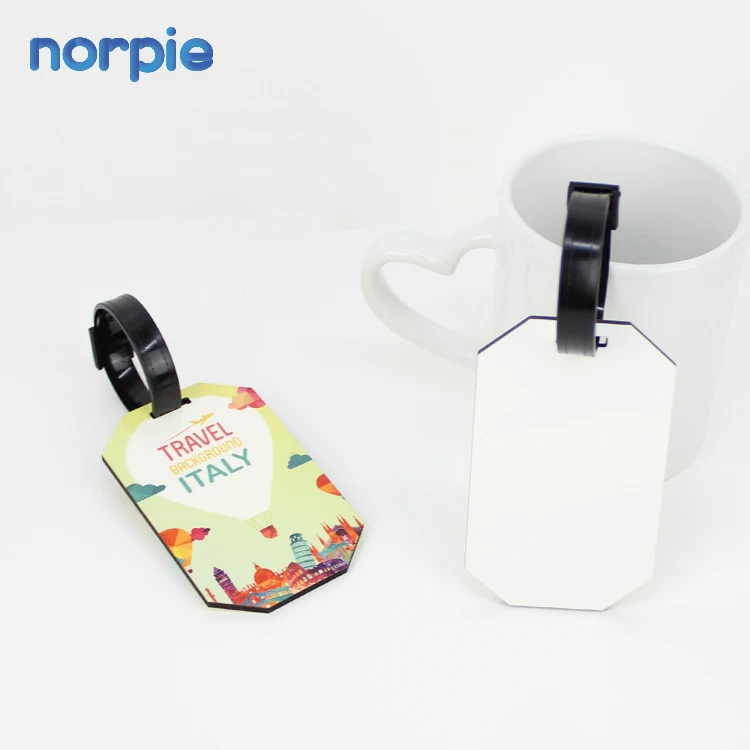 

Heat Press Wood Blank Fashion MDF Travel Labels for Luggage, White