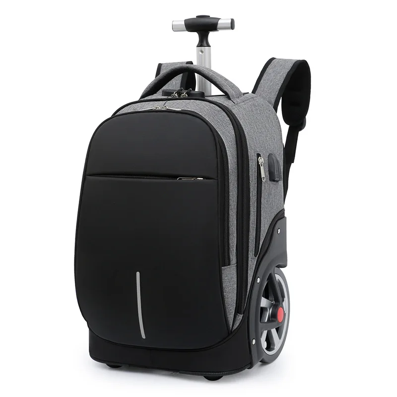 

Twinkle waterproof school laptop black trolley backpack