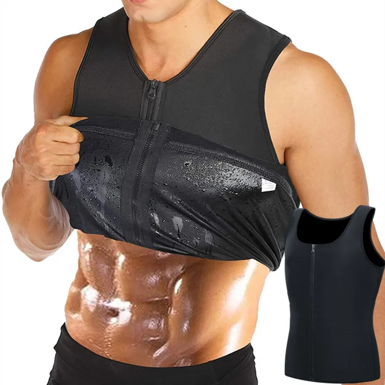 

Wholesale Men Neoprene Body Shaper Gym Tank TopMen'S Ultra Sweat Vest