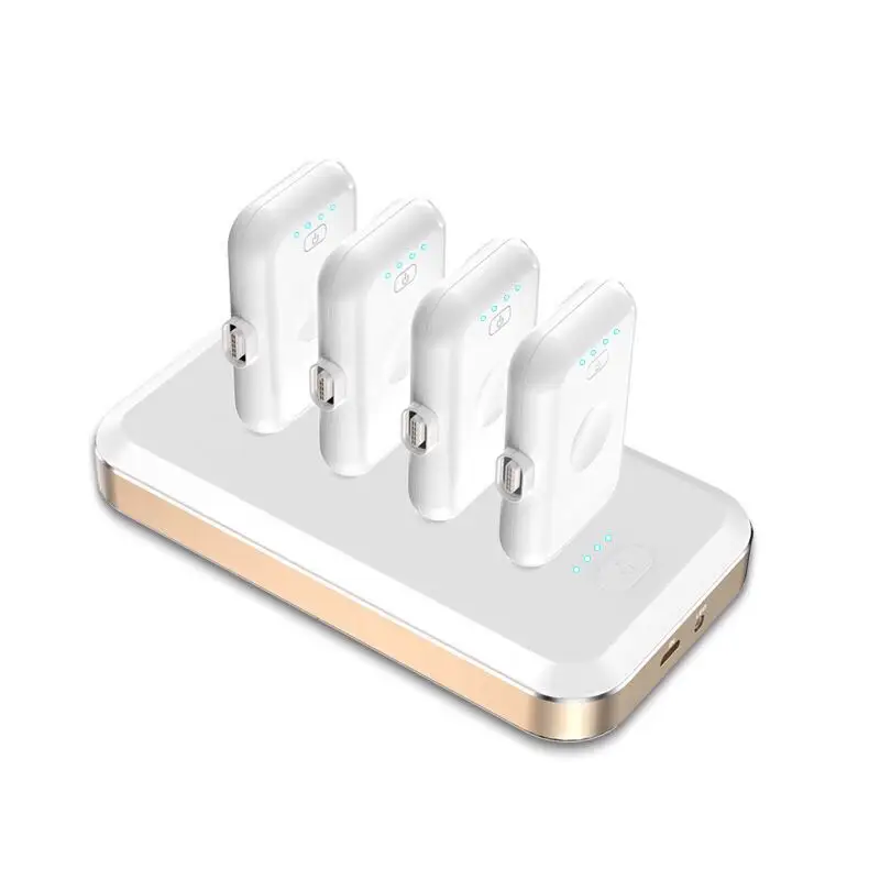 Mini Gadget Magnetic Power Bank 8000mAh Charging Station With 4 Pcs Finger Charger 1200mAh For Android IOS Type C - ANKUX.COM