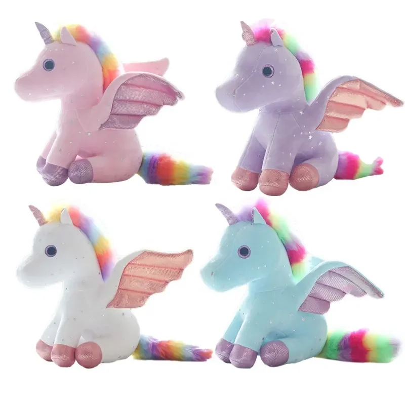 

Professional Comfortable stuffed animal toys doll Stuffed Animals Plush Rainbow Starry Sky Unicorn Plush Toy Pillow For Gift