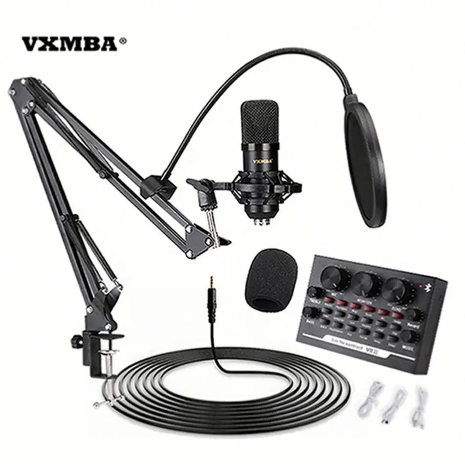 

Hot Sale Mic Condenser And Bm800 Microphone Kit With Sound Card Mixer