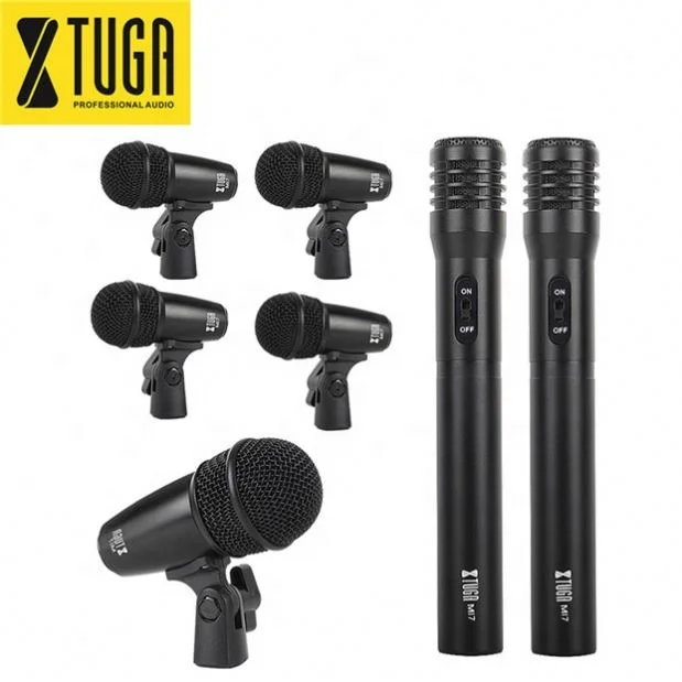 

Custom Logo Portable Microphone Set For Drum, Black