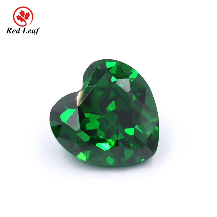 

Redleaf Jewelry 5a cz gemstones price emerald heart shape cubic zirconia zircon stone