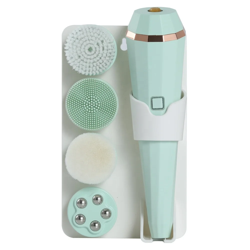 

4 in 1 Waterproof Electric Skin Massage Facial Cleaning Brush Waterproof Face Washing Machine Cleansing Brush