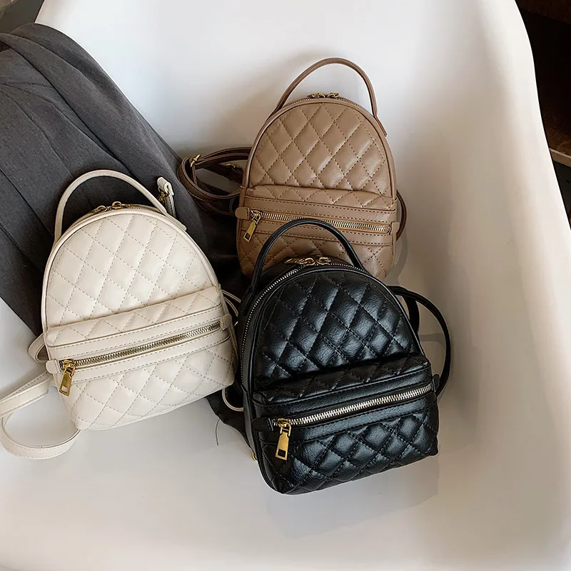 

2021 Hot Sell Pu Leather Backpack Bag Lady Fashion Handbags Lady Purses