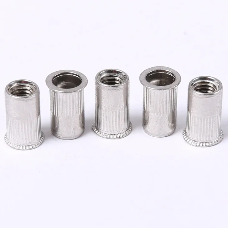 厂家直销304 316不锈钢小号沉头条纹铆螺母