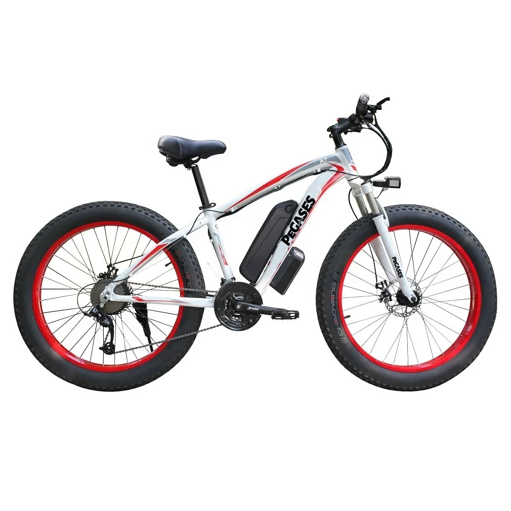 

High Quality 1000W Electric Bike With 26"x4.0 Fat Tire 21 Speed 17.5Ah Lithium Battery Suspension Snow Electric Fat Bike 1000w