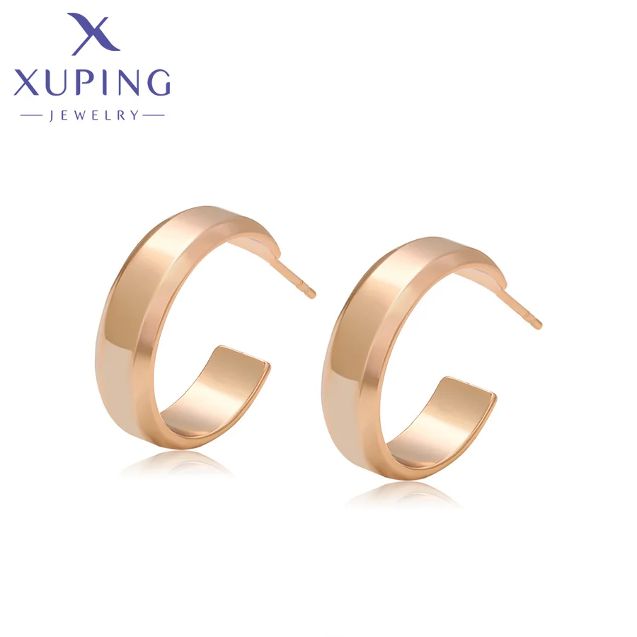 

X000775054 xuping jewelry Elegant 18k Gold Plated fashion simple earring Women Earrings