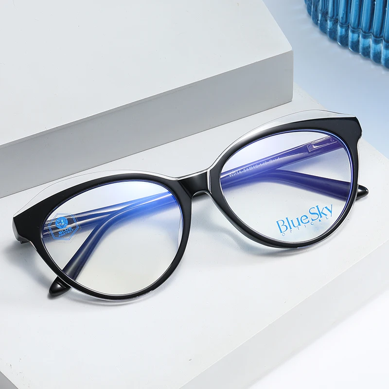 

New Design Man Eyeglass Frame Glass Anti Blue Light Bluelight Blocking Optical Wholesale Lens Colorful Fashion 3D Shape Eyewear
