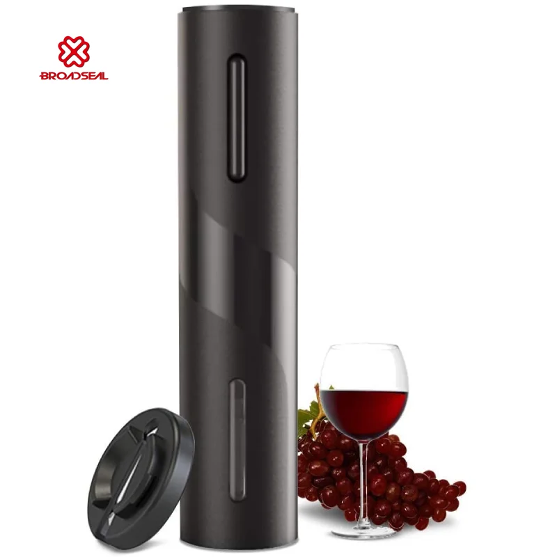 

Automatic Wine Corkscrew One Touch Button Reusable Electric Wine Opener Battery Operated Wine Bottle Openers with Foil Cutter, Black