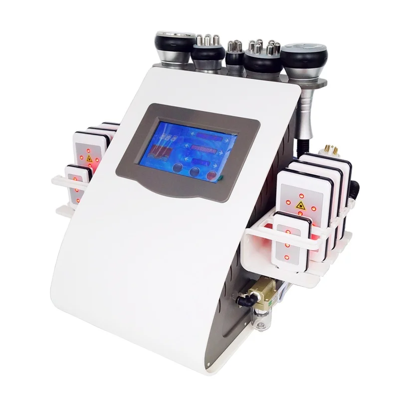 

Au-61B 40k Ultrasonic Liposuction Cavitation 8 Pads Laser Machine Vacuum RF Skin Care Salon Spa Slimming Machine