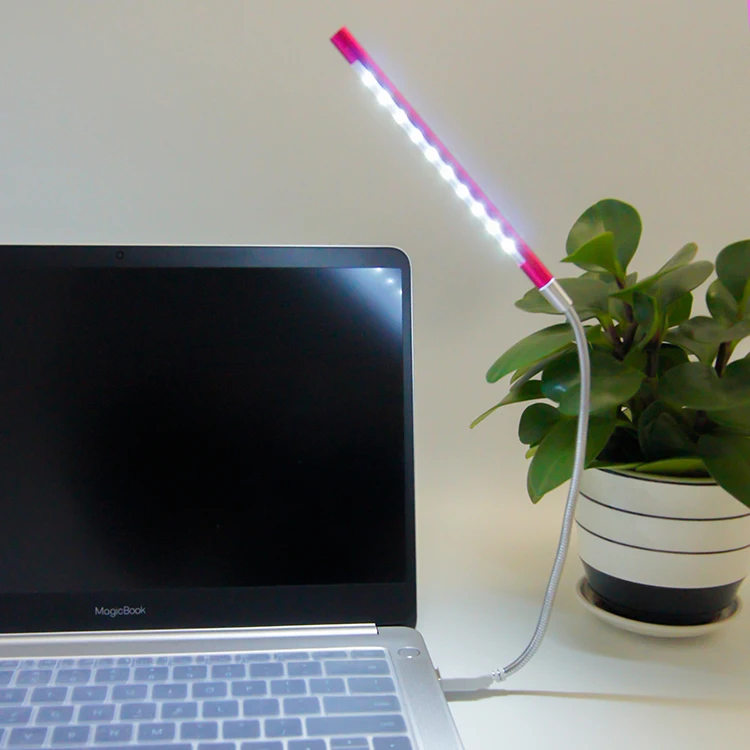 Flexible Mini Usb Charge hotel bedside flexible snake reading luminolite light smart plant touch led lamp