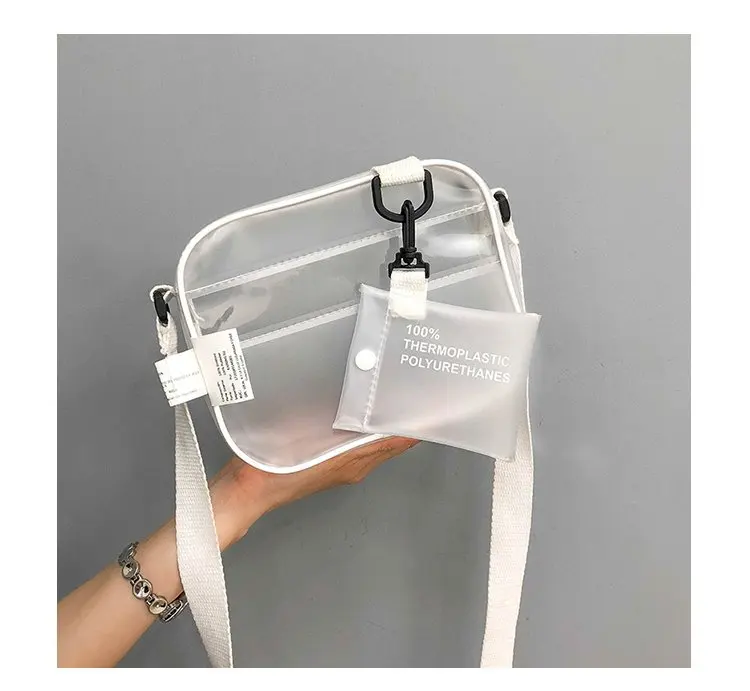 

PVC Women Crossbody Bag Fashion Clear Beach transparent pvc bag, 1colors