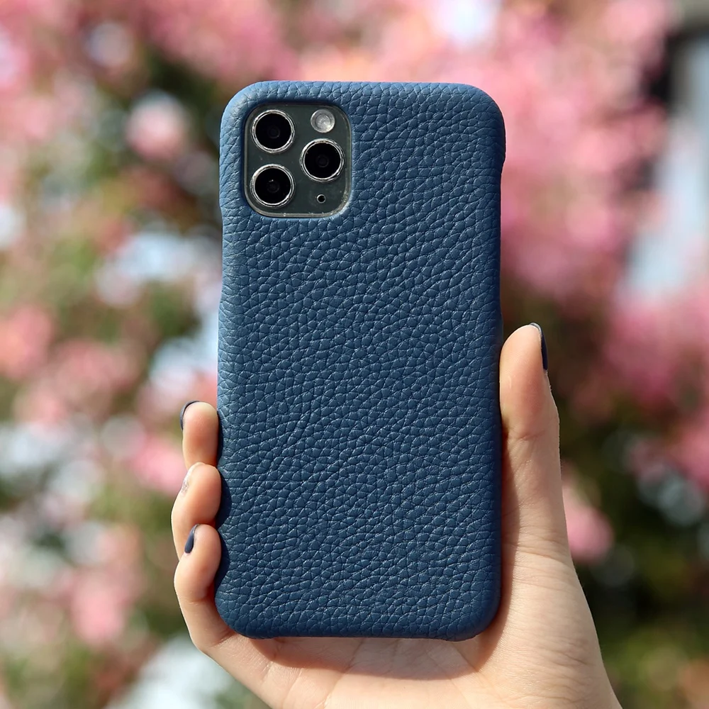 

Best selling handmade Luxury full grain leather phone case for iphone 12/11 pro, Many color are available