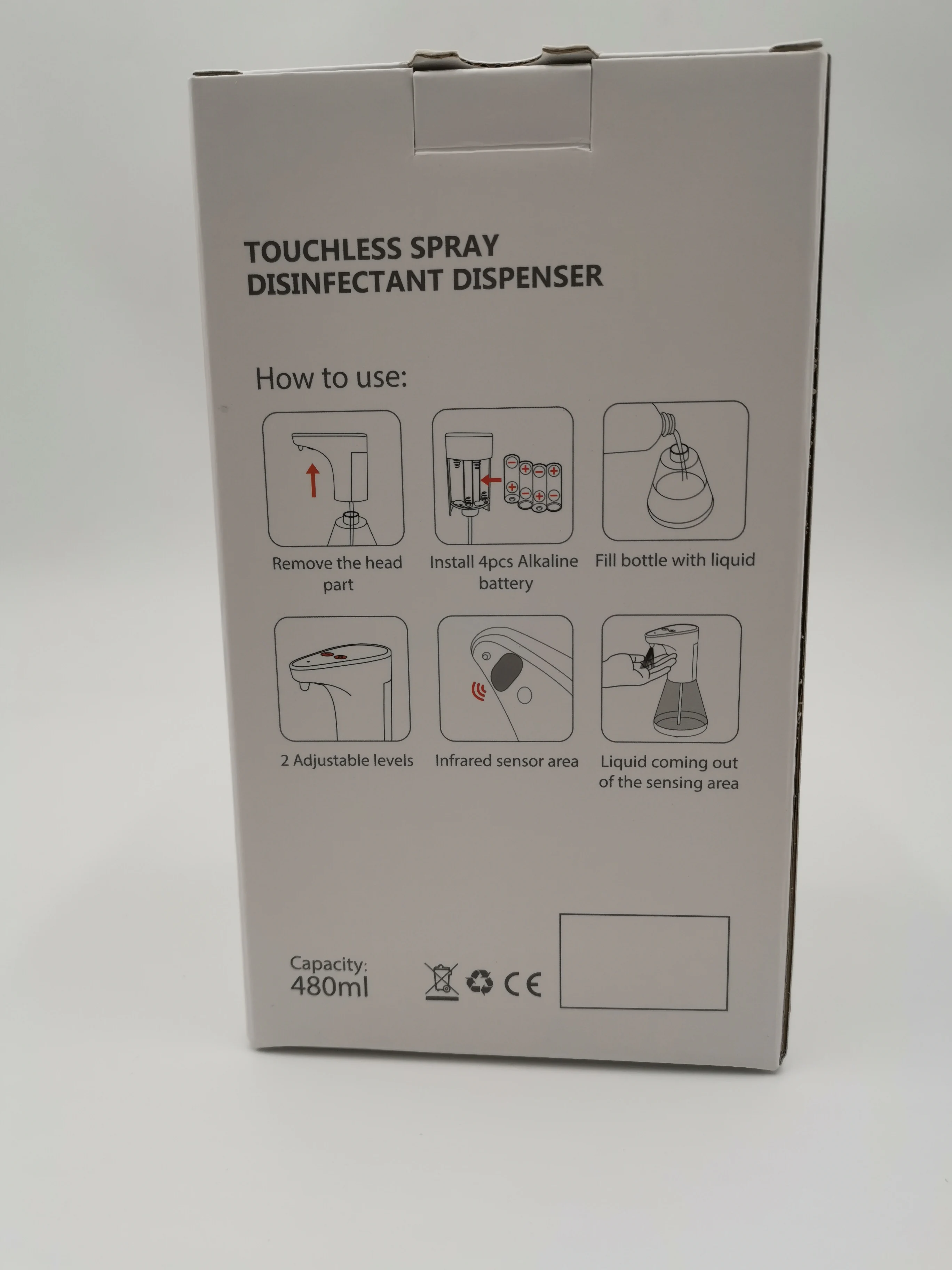 
Plastic Automatic Sensor Soap Dispenser Foam Bottle 