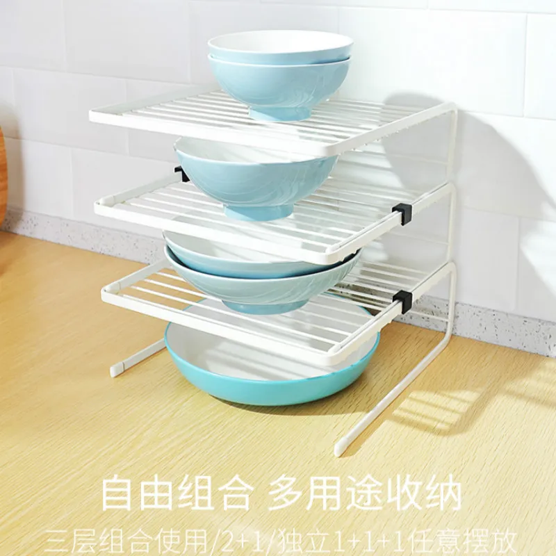 

Popular kitchen wire storage bowl drying rack multi-layer dish rack supplier