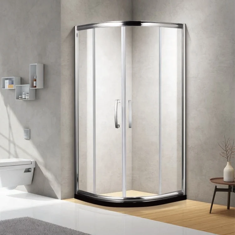 Plexiglass Shower Doors Frameless Sliding Double/ Aluminum Ready Made