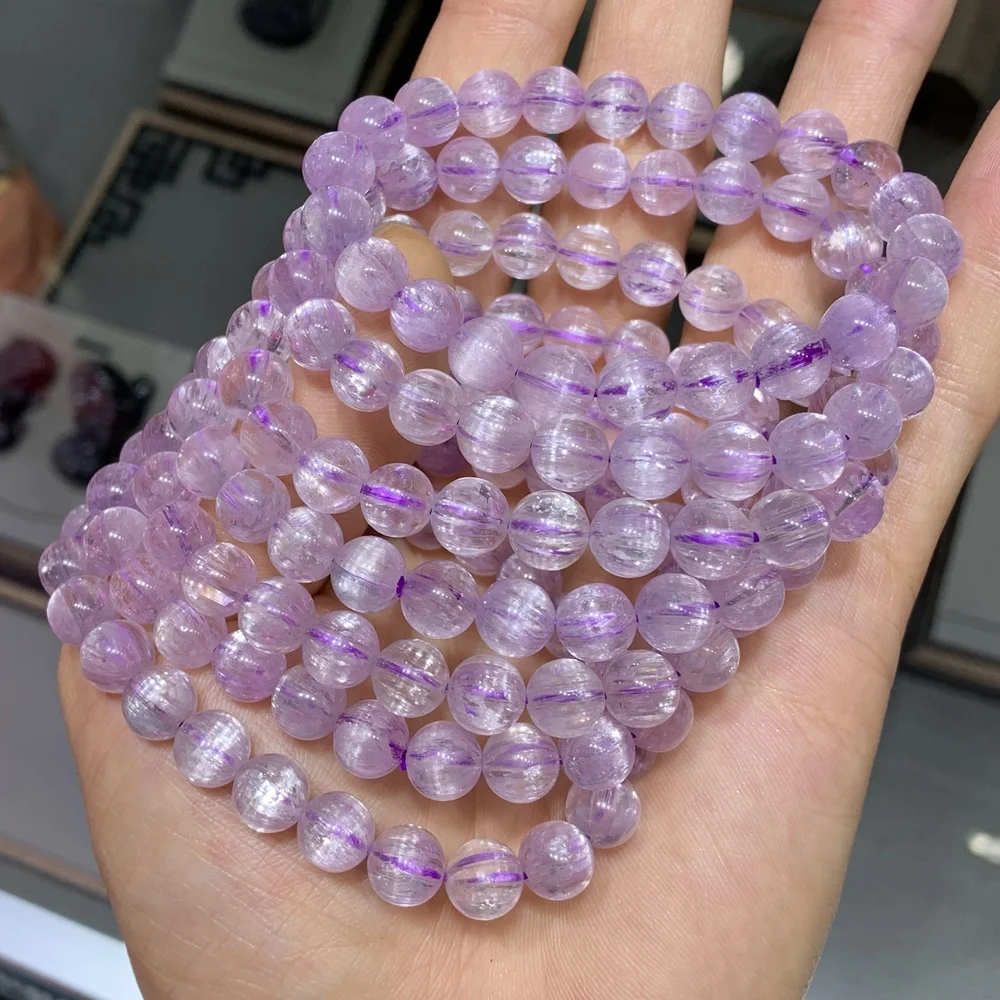 

online discount beads 8mm natural stones pink kunzite for Jewelry Making