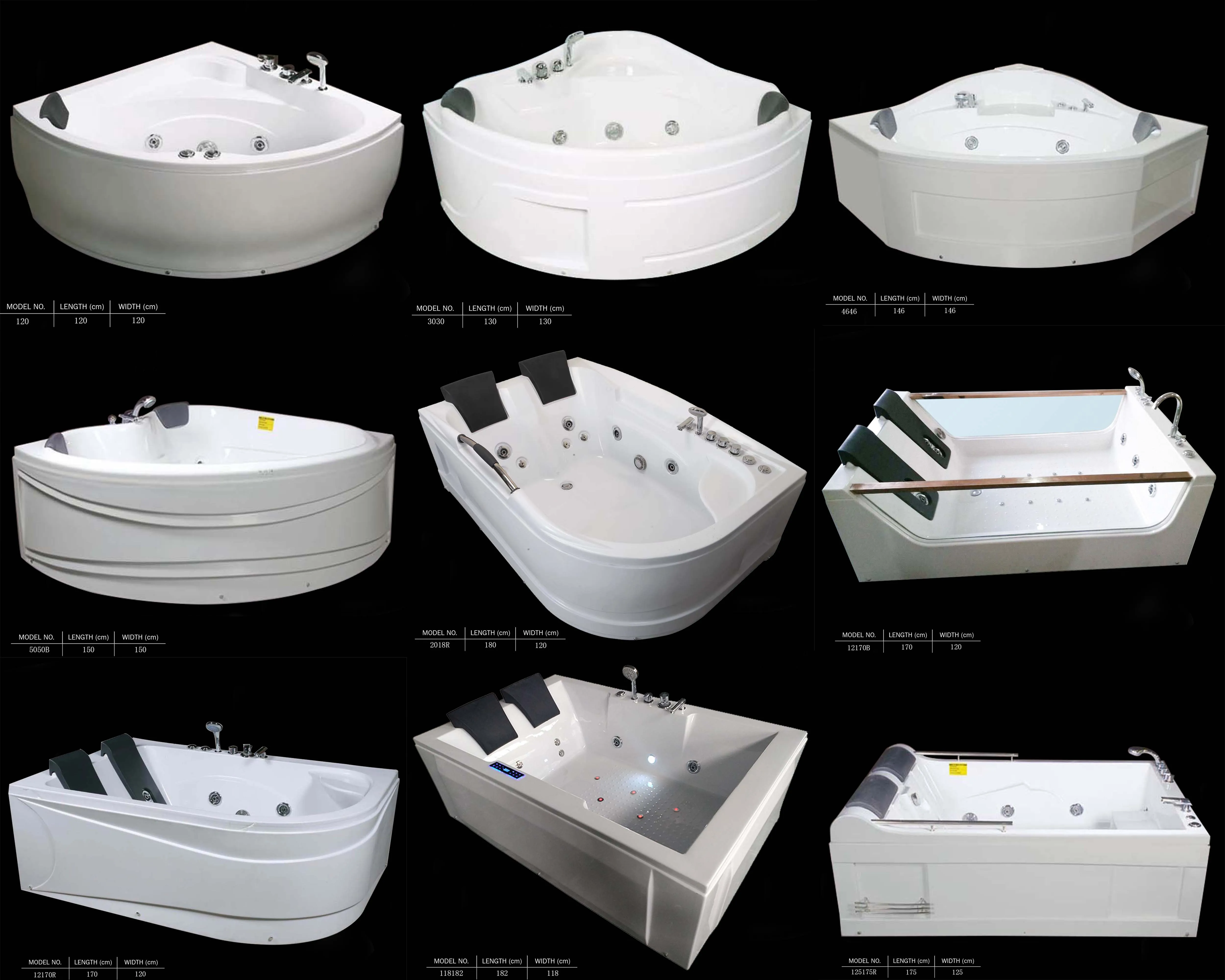 Freestanding Drop In Round Indoor Hot Tub With Jacuzzi Function