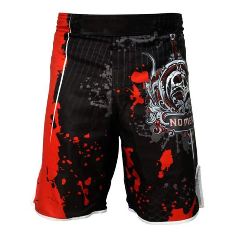 
High stretch Martial Arts grappling Kickboxing jiu jitsu BJJ Fight Muay Thai Custom Sublimation MMA short Boxing Shorts 