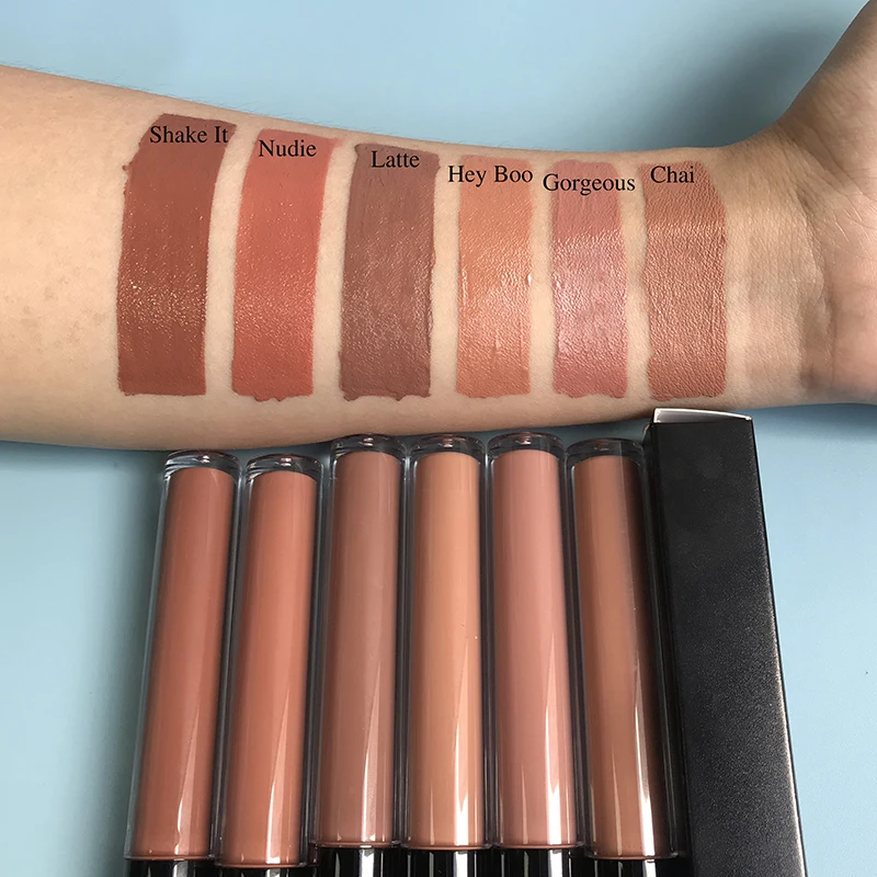 

Wholesale Matte Lip Gloss Custom Logo Private Label Liquid Nude Lipgloss