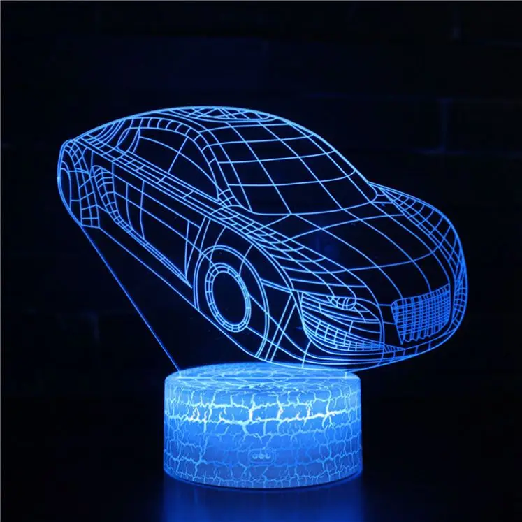 Colorful Small Touch 3D Rose 7 Color Changing Laser Cutting Led Night Light For Home