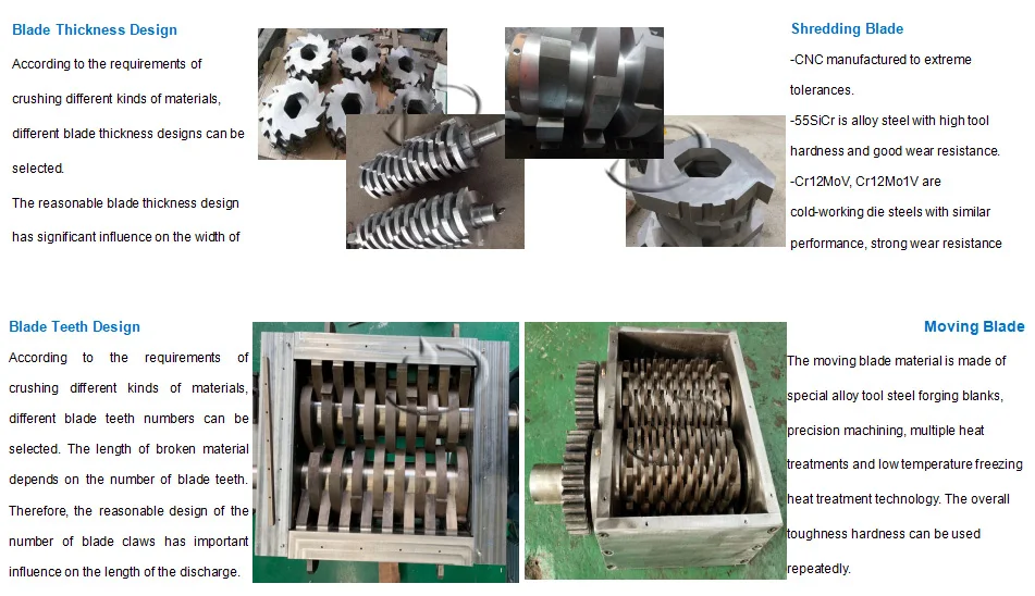 Shredder for Plastic, Metal Cans ,Waste Paper 