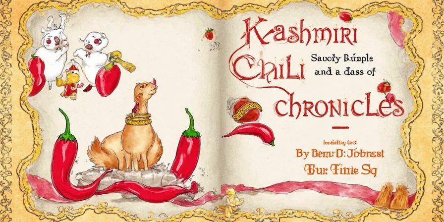 Chart comparing Kashmiri chili with other popular chilies
